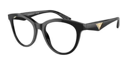 Emporio Armani EA3236 Cat Eye Eyeglasses  5017-Shiny Black 52-140-19 - Color Map Black