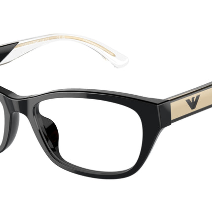 Emporio Armani EA3238U Cat Eye Eyeglasses  5017-Shiny Black 54-140-16 - Color Map Black
