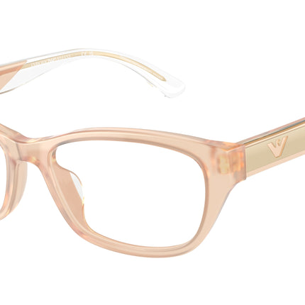 Emporio Armani EA3238U Cat Eye Eyeglasses  6098-Shiny Opaline Tundra 54-140-16 - Color Map Beige