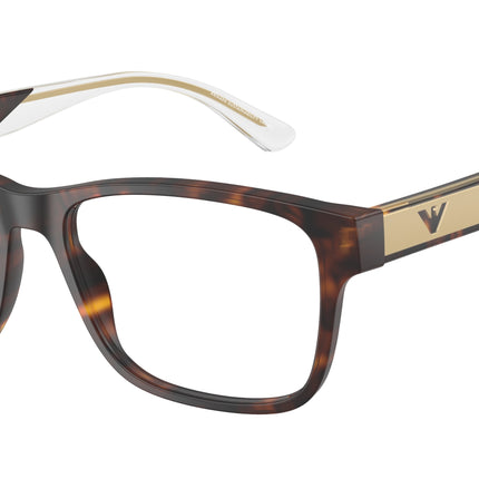 Emporio Armani EA3239 Rectangle Eyeglasses  5002-Matte Havana 55-145-17 - Color Map Tortoise