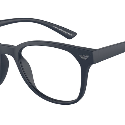 Emporio Armani EA3240U Phantos Eyeglasses  5088-Matte Blue 52-145-20 - Color Map Blue