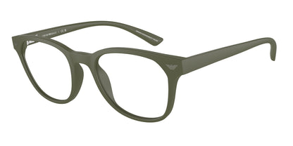 Emporio Armani EA3240U Phantos Eyeglasses  6099-Matte Green 50-145-20 - Color Map Green
