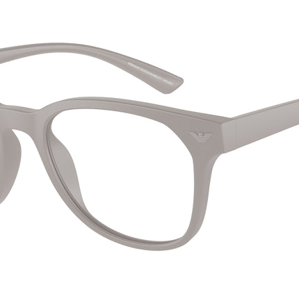 Emporio Armani EA3240U Phantos Eyeglasses  6100-Matte Light Grey 52-145-20 - Color Map Grey