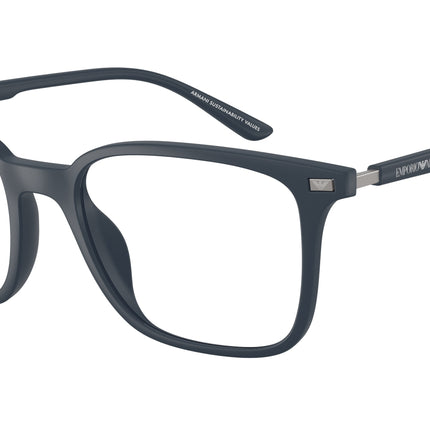 Emporio Armani EA3242U Square Eyeglasses  5088-Blue Opaco 54-145-19 - Color Map Blue