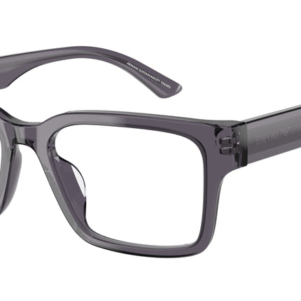 Emporio Armani EA3245U Rectangle Eyeglasses  6106-Transparent Grey 54-140-18 - Color Map Grey