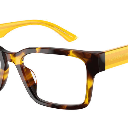 Emporio Armani EA3245U Rectangle Eyeglasses  6181-Havana Yellow 54-140-18 - Color Map Tortoise