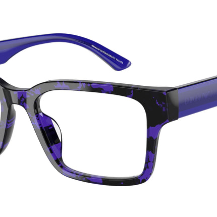 Emporio Armani EA3245U Rectangle Eyeglasses  6183-Havana Violet 54-140-18 - Color Map Violet