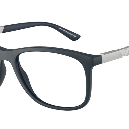 Emporio Armani EA3247F Pillow Eyeglasses  6189-Matte Dark Blue 55-145-17 - Color Map Blue