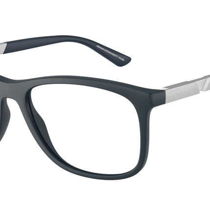 Emporio Armani EA3247 Pillow Eyeglasses  6189-Matte Dark Blue 55-145-17 - Color Map Blue