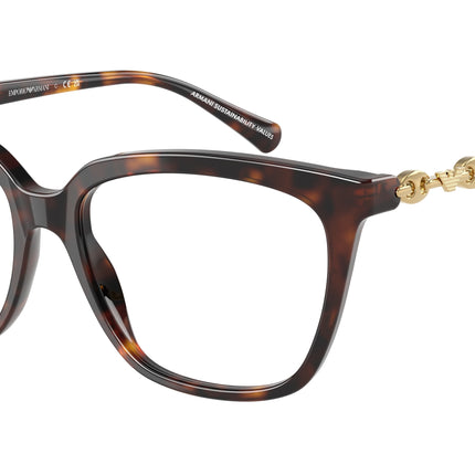 Emporio Armani EA3248 Cat Eye Eyeglasses  5026-Shiny Havana 55-140-16 - Color Map Tortoise