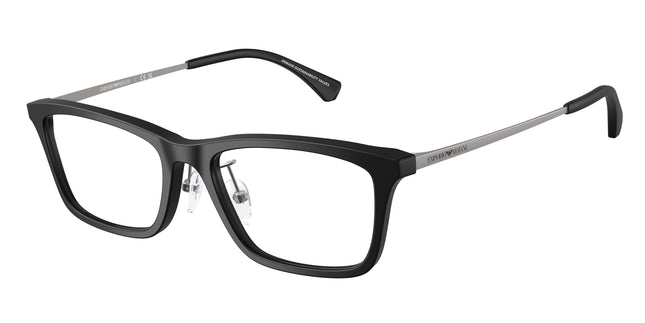 Emporio Armani EA3252D Rectangle Eyeglasses  5001-Matte Black 54-145-18 - Color Map Black
