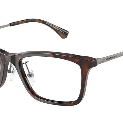 Emporio Armani EA3252D Rectangle Eyeglasses  5026-Shiny Havana 54-145-18 - Color Map Tortoise