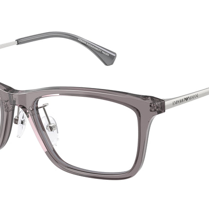 Emporio Armani EA3252D Rectangle Eyeglasses  6206-Transparent Grey 54-145-18 - Color Map Grey