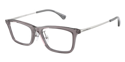 Emporio Armani EA3252D Rectangle Eyeglasses  6206-Transparent Grey 54-145-18 - Color Map Grey