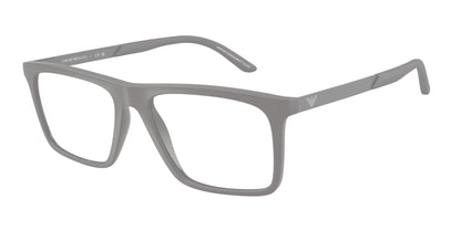 Emporio Armani EA3253 Square Eyeglasses  6245-Matte Grey 55-145-17 - Color Map Grey