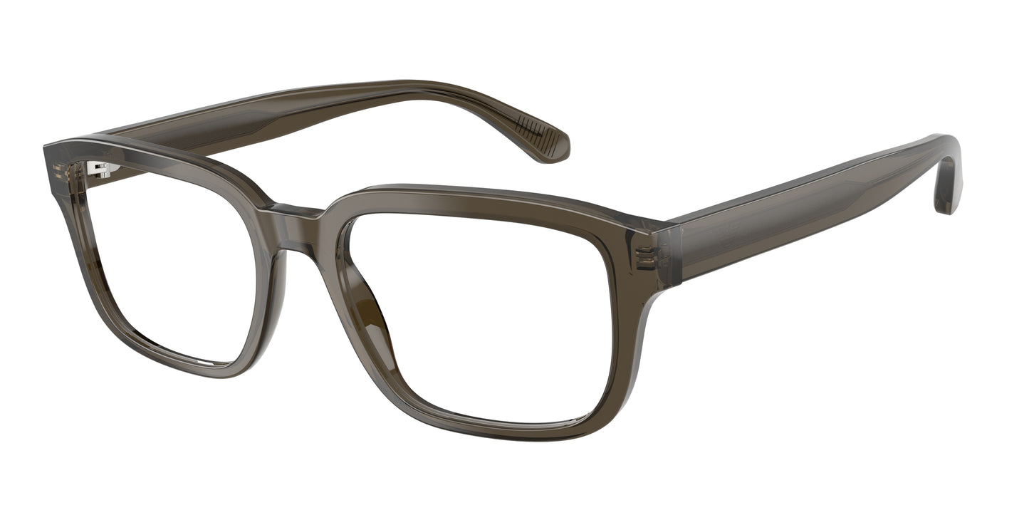 Emporio Armani EA3255F Pillow Eyeglasses  6249-Shiny Transparent Grey 55-145-19 - Color Map Grey