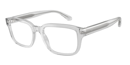 Emporio Armani EA3255 Pillow Eyeglasses  6250-Shiny Transparent Crystal 55-145-19 - Color Map Transparent