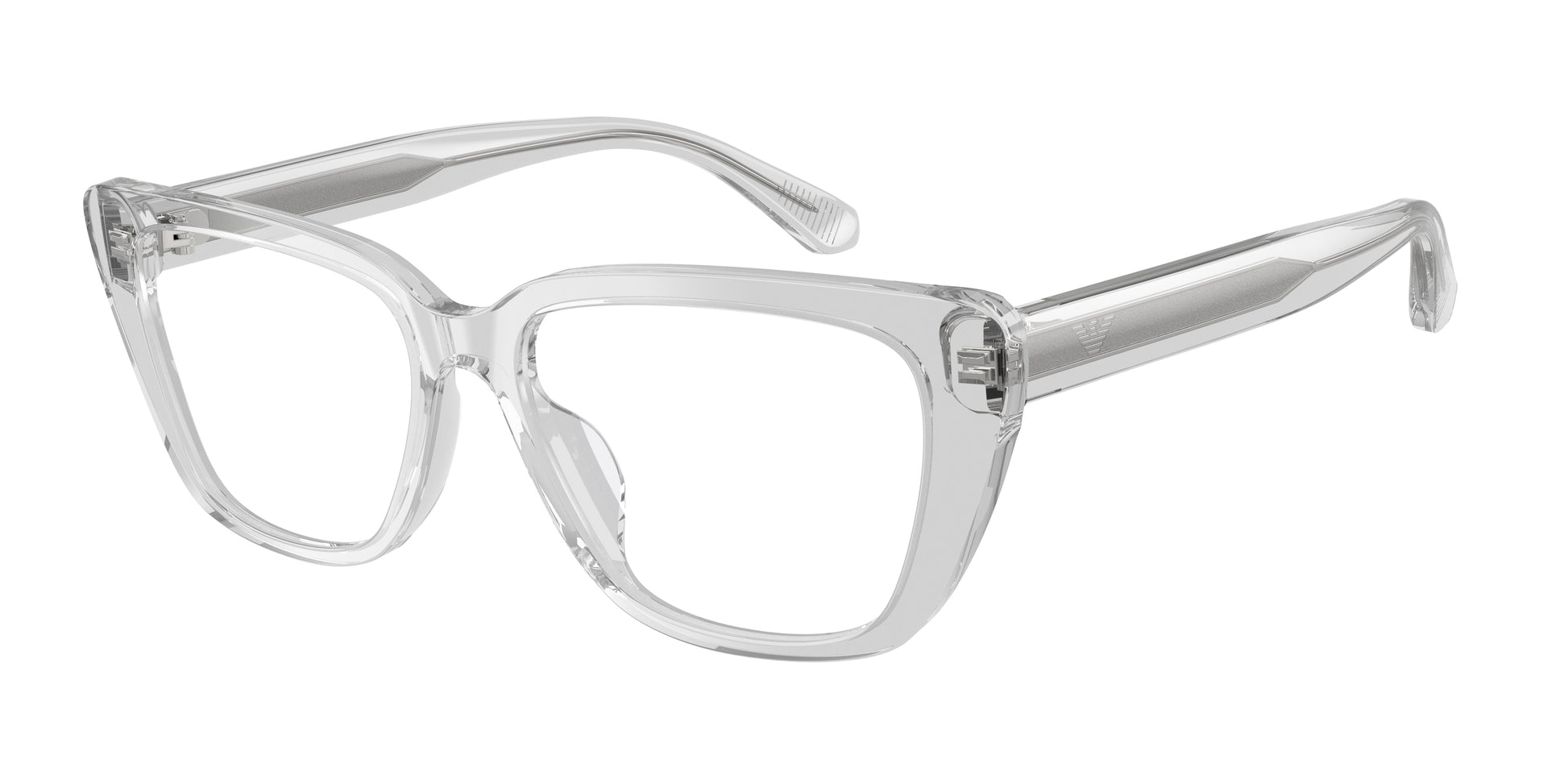 Emporio Armani EA3256U Cat Eye Eyeglasses  6250-Shiny Crystal 54-140-16 - Color Map Transparent