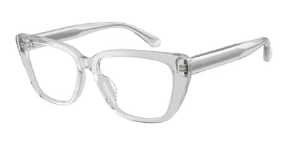 Emporio Armani EA3256U Cat Eye Eyeglasses  6250-Shiny Crystal 54-140-16 - Color Map Transparent