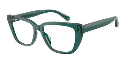 Emporio Armani EA3256U Cat Eye Eyeglasses  6252-Shiny Transparent Green 54-140-16 - Color Map Green