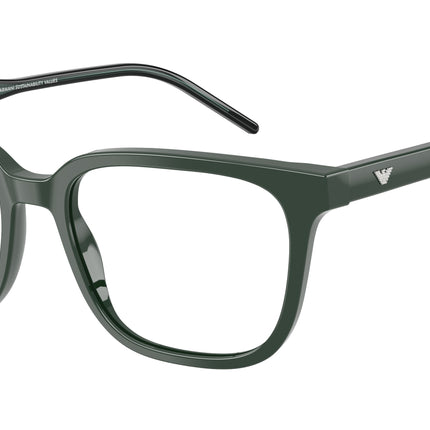 Emporio Armani EA3258F Square Eyeglasses  6257-Shiny Green 54-145-18 - Color Map Green