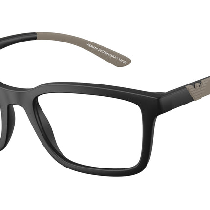 Emporio Armani EA3259 Rectangle Eyeglasses  5001-Matte Black 56-145-19 - Color Map Black