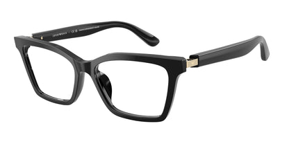 Emporio Armani EA3261U Butterfly Eyeglasses  5017-Shiny Black 54-140-16 - Color Map Black