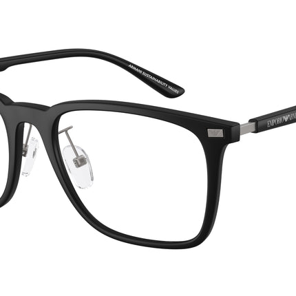 Emporio Armani EA3263D Pillow Eyeglasses  5001-Matte Black 55-145-18 - Color Map Black