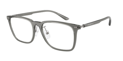 Emporio Armani EA3263D Pillow Eyeglasses  6106-Shiny Transparent Grey 55-145-18 - Color Map Grey