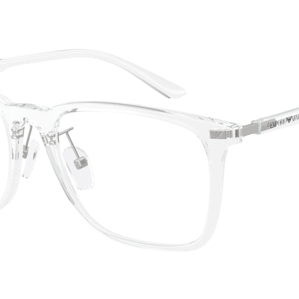 Emporio Armani EA3263D Pillow Eyeglasses  6344-Shiny Crystal 55-145-18 - Color Map Transparent