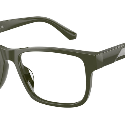 Emporio Armani EA3265U Rectangle Eyeglasses  6321-Shiny Green 56-145-17 - Color Map Green