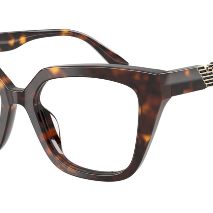 Emporio Armani EA3267U Cat Eye Eyeglasses  5026-Shiny Havana 52-140-18 - Color Map Tortoise