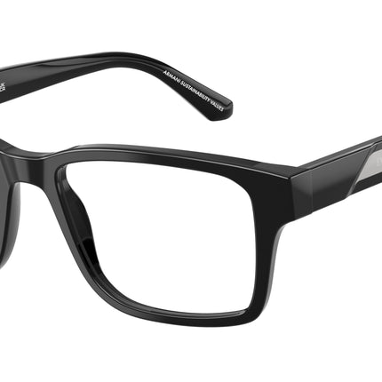 Emporio Armani EA3271F Rectangle Eyeglasses  5017-Shiny Black 54-145-18 - Color Map Black