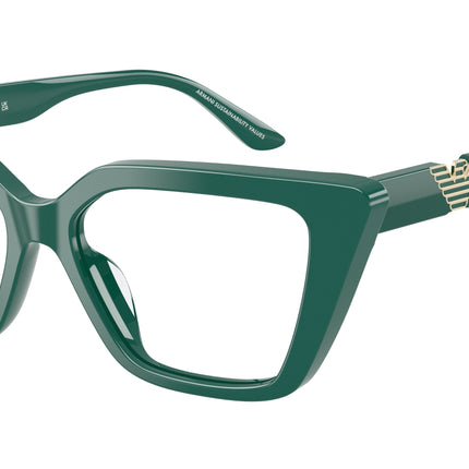 Emporio Armani EA3273U Cat Eye Eyeglasses  6324-Shiny Green 54-140-16 - Color Map Green