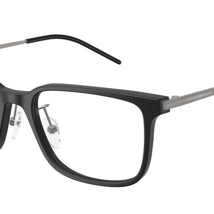 Emporio Armani EA3275D Rectangle Eyeglasses  5001-Matte Black 56-145-19 - Color Map Black