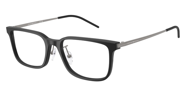 Emporio Armani EA3275D Rectangle Eyeglasses  5001-Matte Black 56-145-19 - Color Map Black