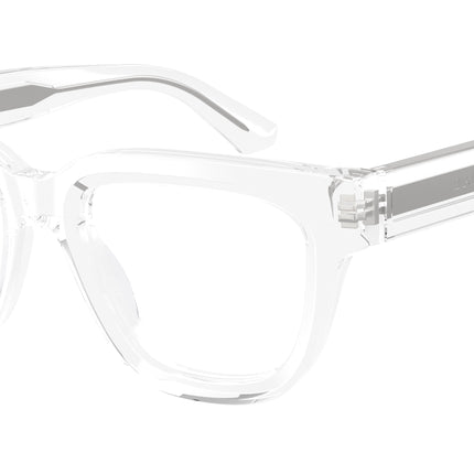 Emporio Armani EA3281 Irregular Eyeglasses  6344-Shiny Crystal 51-140-19 - Color Map Transparent