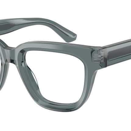 Emporio Armani EA3281 Irregular Eyeglasses  6364-Shiny Transparent Grey 51-140-19 - Color Map Grey