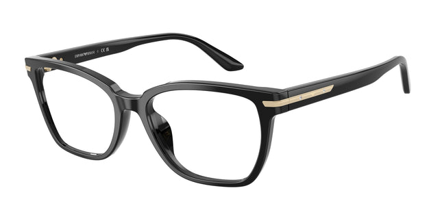 Emporio Armani EA3282BU Cat Eye Eyeglasses  5017-Shiny Black 54-140-17 - Color Map Black