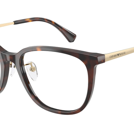 Emporio Armani EA3284D Irregular Eyeglasses  5026-Shiny Havana 54-145-17 - Color Map Tortoise