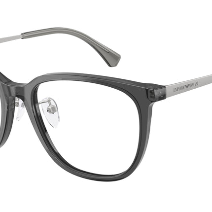 Emporio Armani EA3284D Irregular Eyeglasses  5029-Shiny Transparent Grey 54-145-17 - Color Map Grey