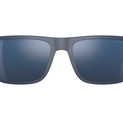 Emporio Armani EA4115C Rectangle Clip-On  508855-Matte Blue 54--18 - Color Map Blue Mirror Blue