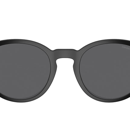 Emporio Armani EA4152C Phantos Clip-On  500181-Matte Black 52--21 - Color Map Grey Polarized