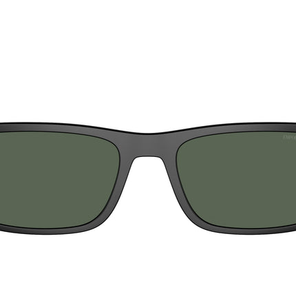 Emporio Armani EA4160C Rectangle Clip-On  500171-Matte Black 55-145-18 - Color Map Dark Green