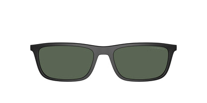 Emporio Armani EA4160C Rectangle Clip-On  500171-Matte Black 55-145-18 - Color Map Dark Green