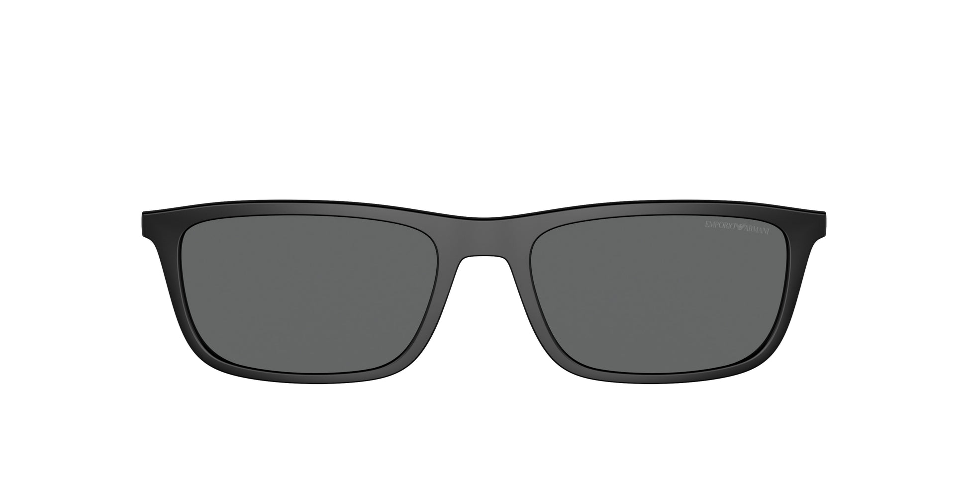 Emporio Armani EA4160C Rectangle Clip-On  500187-Matte Black 55-145-18 - Color Map Dark Grey