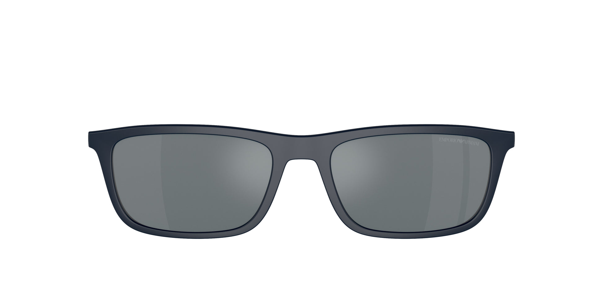 Emporio Armani EA4160C Rectangle Clip-On  50886G-Matte Blue 55-145-18 - Color Map Grey Mirror Black
