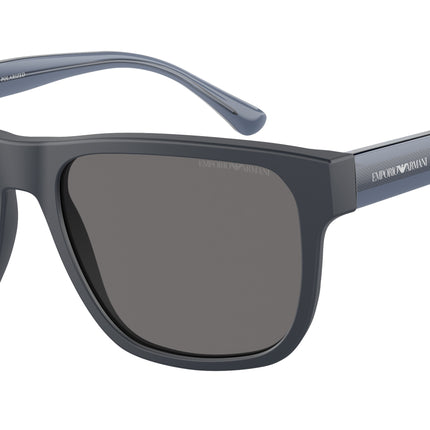 Emporio Armani EA4163 Pillow Sunglasses  508881-Matte Blue 56-145-19 - Color Map Blue