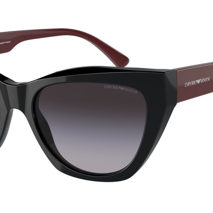 Emporio Armani EA4176 Cat Eye Sunglasses  50178G-Shiny Black 54-140-18 - Color Map Black