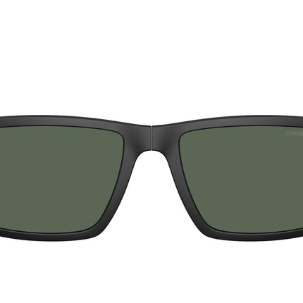 Emporio Armani EA4189C Rectangle Clip-On  500171-Matte Black 55--18 - Color Map Dark Green